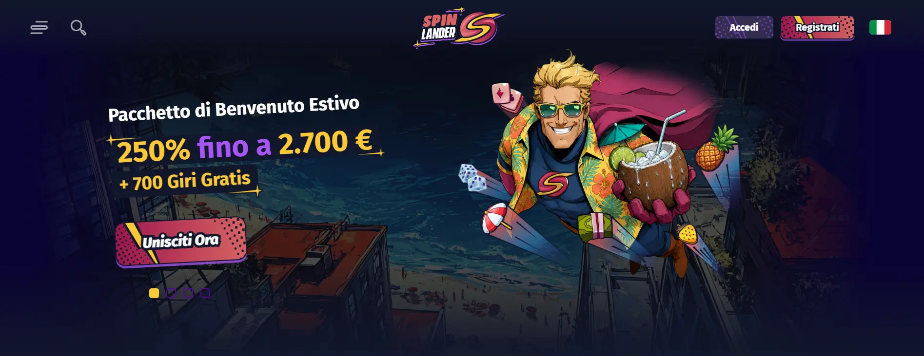 Spinlander casino non AAMS che pagano subito